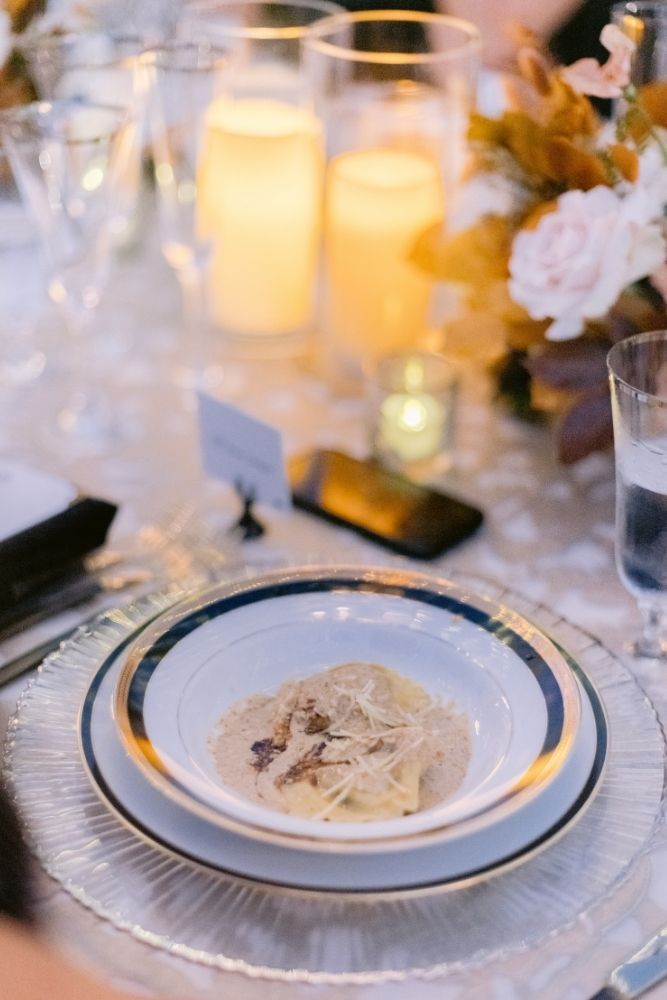 A table of food served by Tastefully Yours Catering